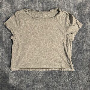 Cropped Gray T-Shirt